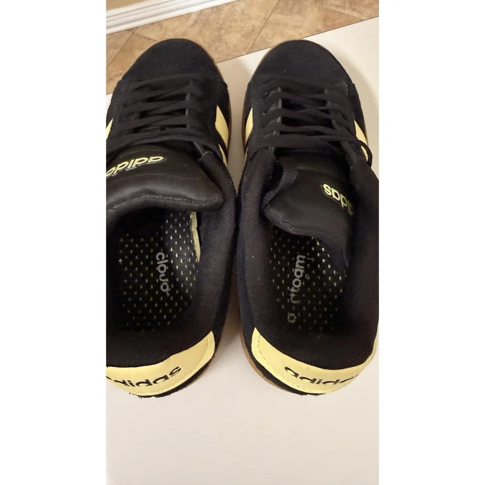 adidas Grand Court Alpha 00s Women's 8.5 Black Suede Gum Low Top Sneakers